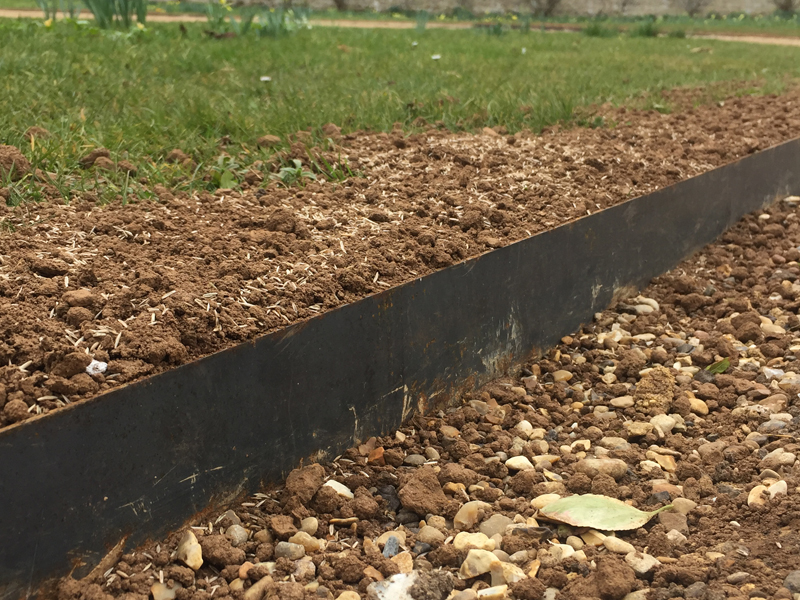 Steel Lawn Edging in a variety of sizes. Paddock Fencing