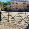 5 bar bowtop estate gate with hunting latch