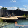 Woven steel fencing for screening