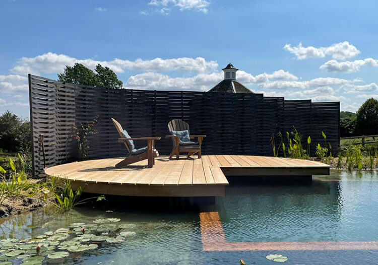 Woven steel fencing for screening
