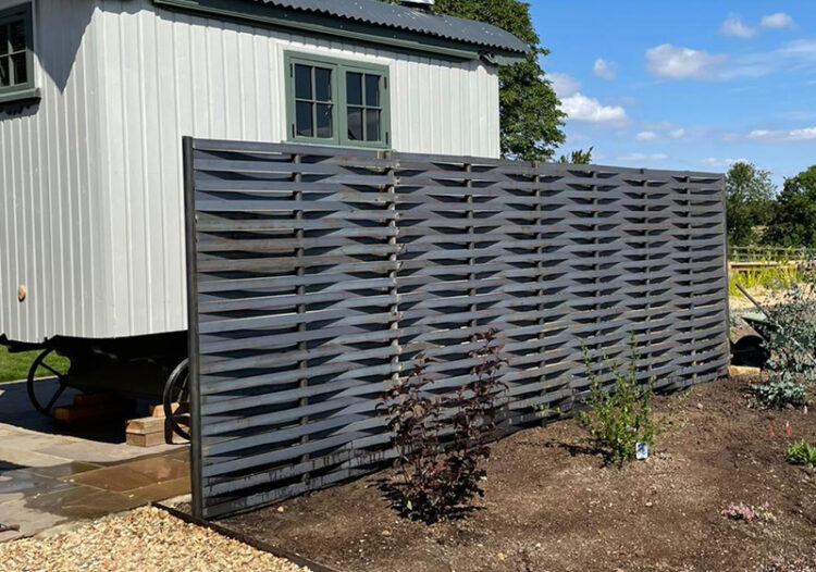woven steel fencing for screen