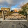estate gates, 3.6m scroll top gate