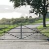 4m pair of scroll top estate gates