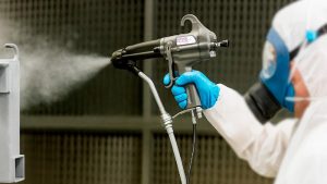 Electrostatic Paint Spraying for Durable Paddock Fencing