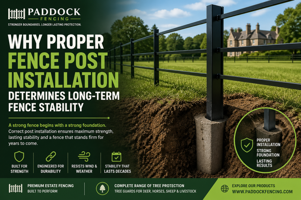 Fence Post Installation for Long-Term Stability | Paddock Fencing